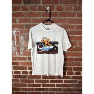 Vintage 70s 1978 Garfield Kennedy Space Center Graphic Shirt Rare Adult Large